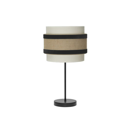 Lámpara de Sobremesa Cornalina 47 cm Beis y Negro Fabrilamp - vista principal | Fabrilamp / Abrila · Ref. 246971009