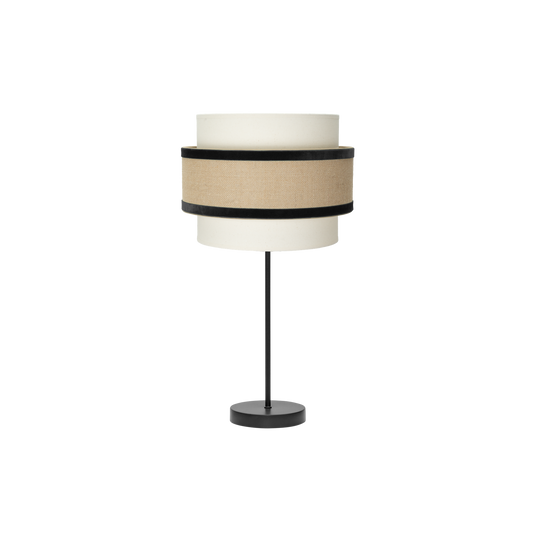 Lámpara de Sobremesa Cornalina 30 cm Beis y Negro Fabrilamp - vista principal | Fabrilamp / Abrila · Ref. 246971109