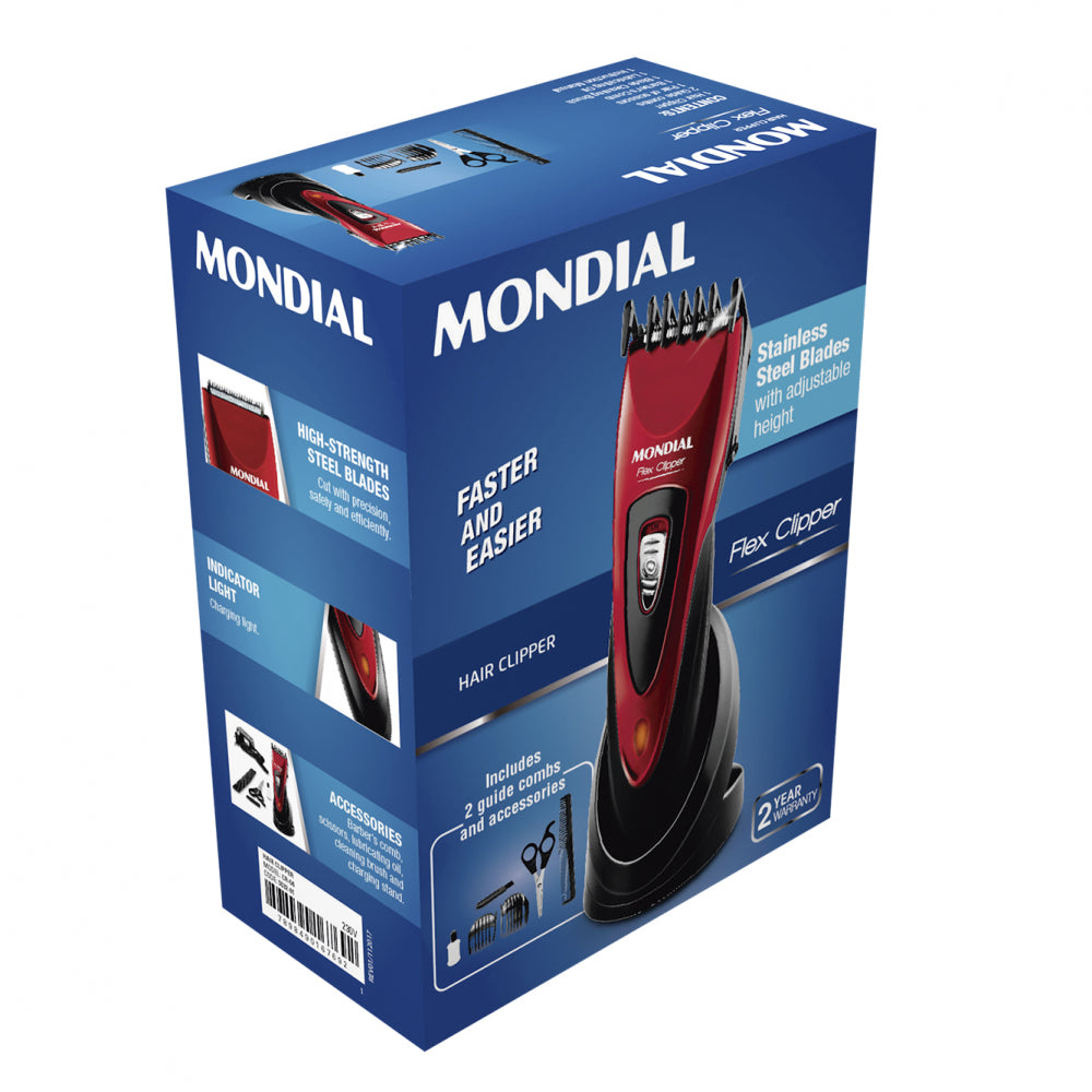 Cortapelo Fabrilamp / Abrila fabricado en Acero Inoxidable color Rojo