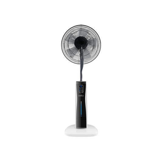 Ventilador de Pie Nebulizador Corvo 75 W Blanco y Negro Fabrilamp - vista principal | Fabrilamp / Abrila · Ref. 210241026