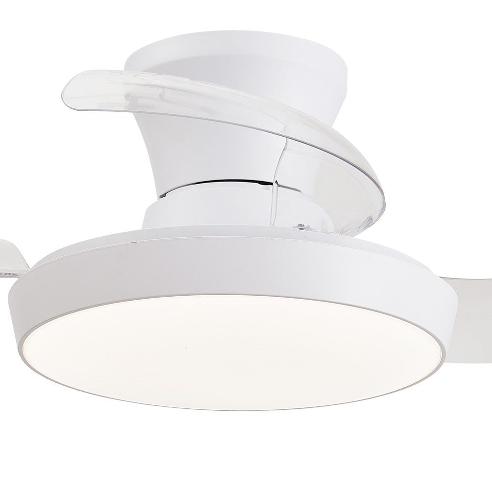 Ventilador Creta fabricado en Hierro y ABS color Blanco