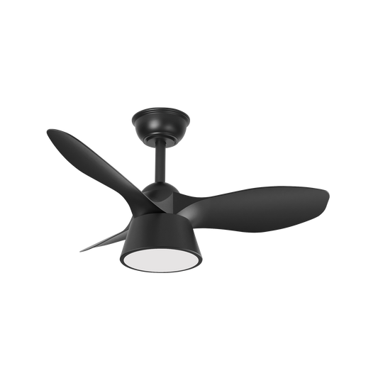 Ventilador de Techo con Luz Cubico 82 cm 3 Aspas Fabrilamp - vista principal | Fabrilamp / Abrila · Ref. 207391309