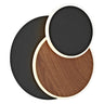 Plafon LED Bossa ALEMAR negro madera - Vista principal con diseño orbitante