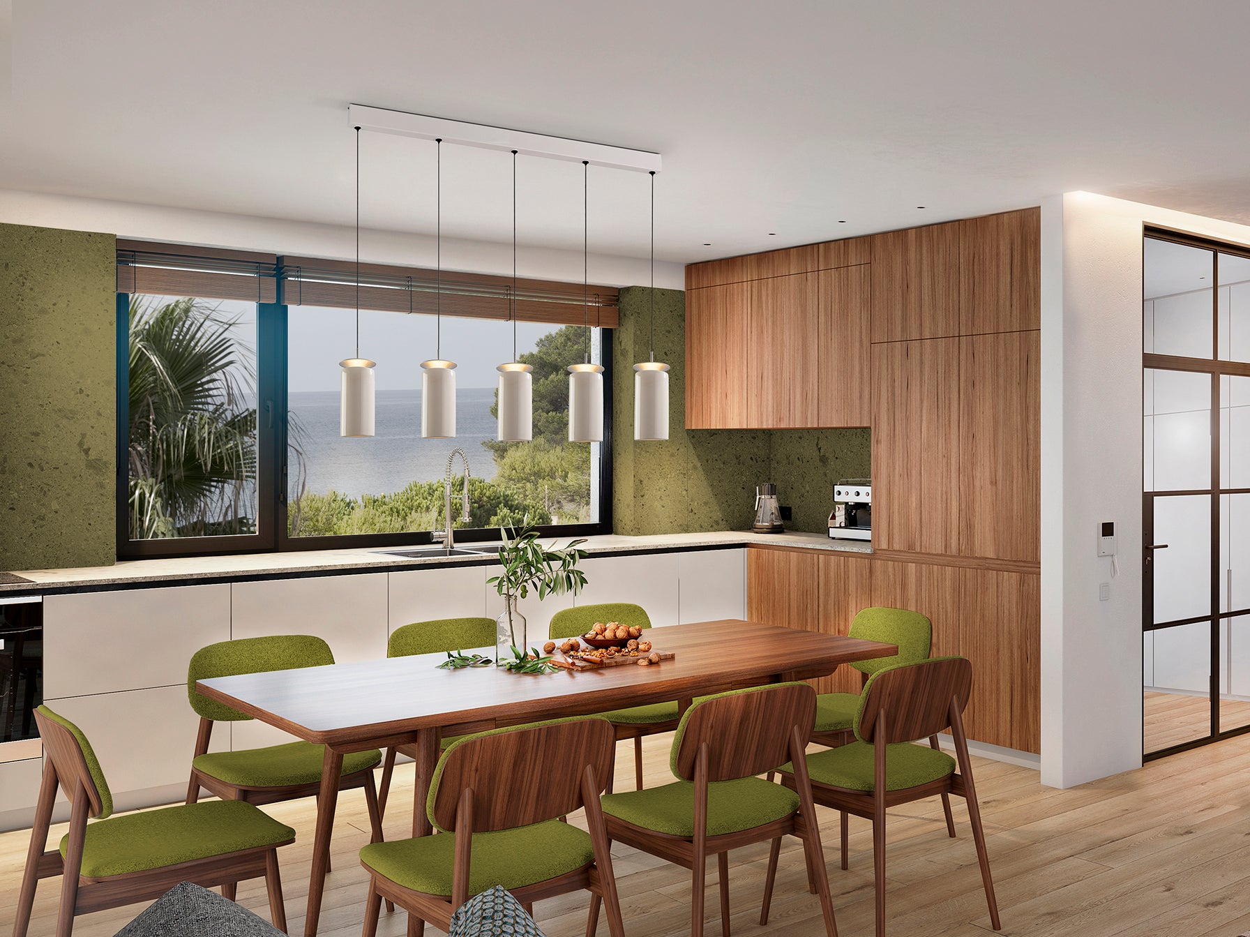 Lámpara Colgante 5 Luces Alfara Crema - Schuller - 216722 - Vista 2