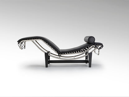 Chaise Longue LECO Tapizada en Piel Negra con Mecanismo Basculante - SCHULLER - 458467 - Vista 7