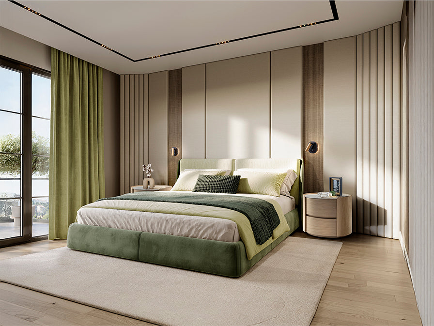 Mesita de Noche Enoc Roble Claro Ovalada - Schuller - 411622 - Vista 1