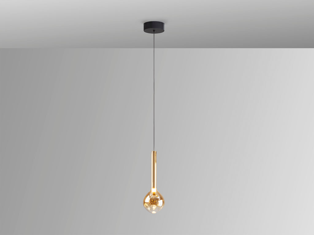 Lámpara Essenza 1 Luz Negro-Dorado Regulable - Schuller - 346911 - Vista 5