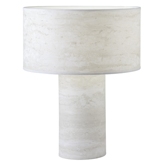 Lámpara de sobremesa Brandy mármol ALEMAR con pantalla tela - Vista principal