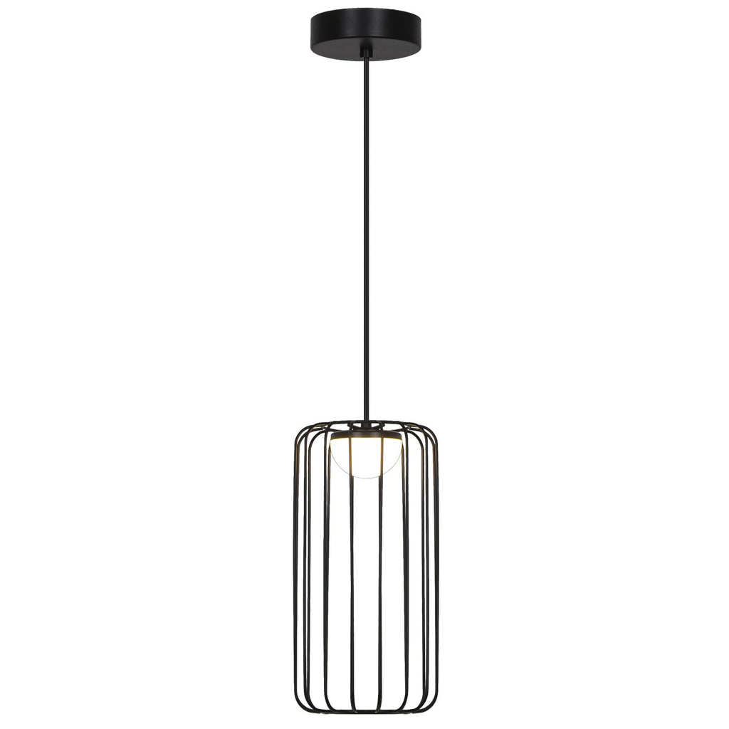 Colgante LED Pitt negro ALEMAR con tulipa metal - Vista principal