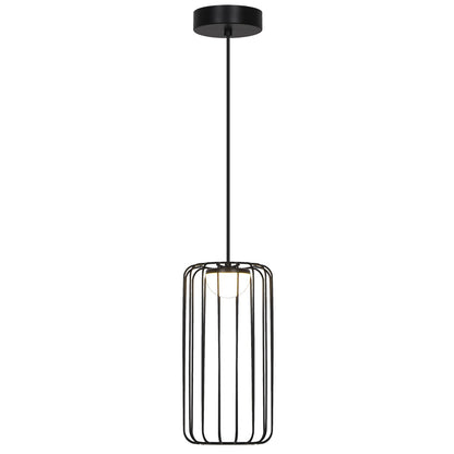 Colgante LED Pitt negro ALEMAR con tulipa metal - Vista principal