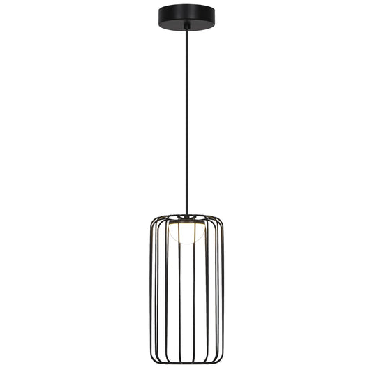Colgante LED Pitt negro ALEMAR con tulipa metal - Vista principal
