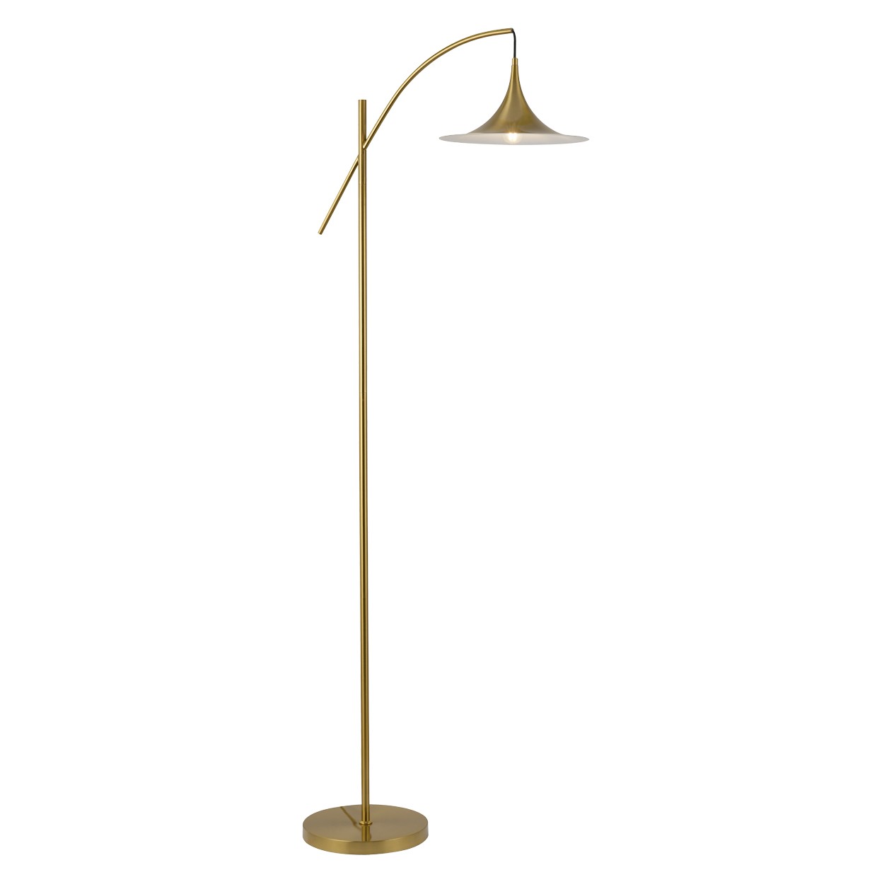 Pie salón Conte latón ALEMAR 60W E27 - Vista principal con base y estructura