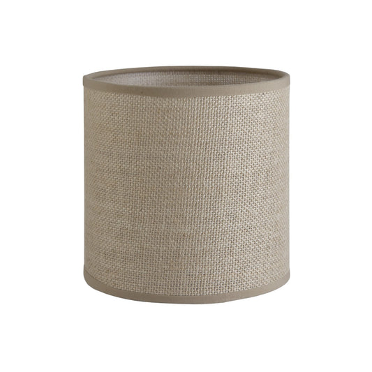 Pantalla cilíndrica tela saco marrón 30 cm ALEMAR E-27 - Vista principal