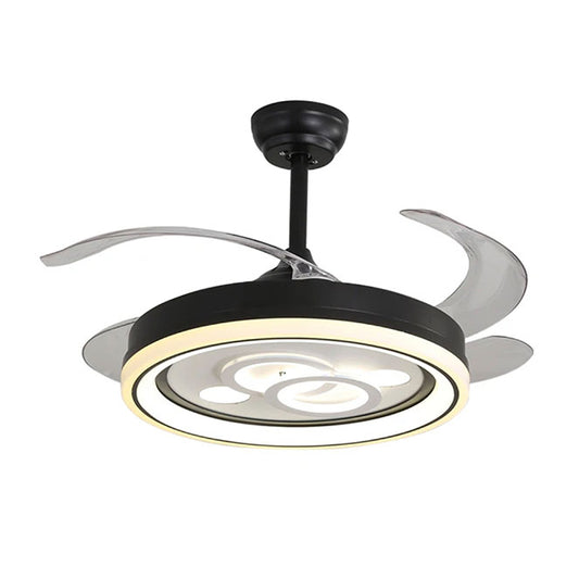 Ventilador de Techo Dafne Negro – vista principal · Ref. F-1017