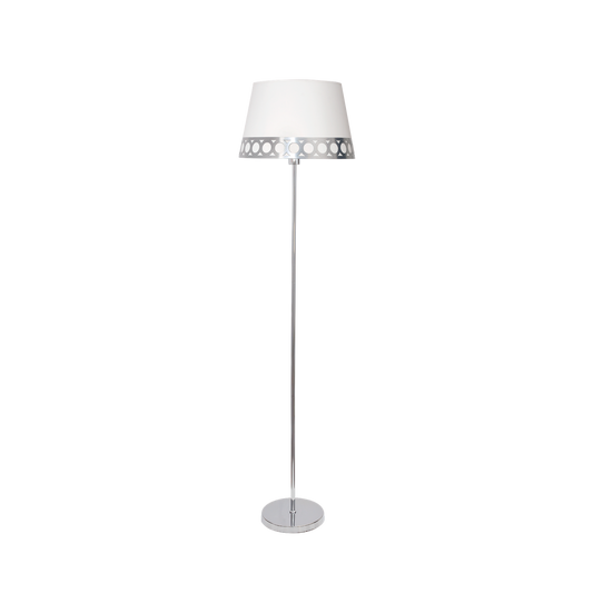 Pie Salón clásico Dalia Blanco / Plata – vista principal · Ref. 114841010