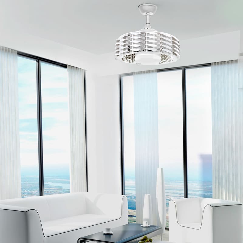 Ventilador de techo fabricado en Acero color Blanco