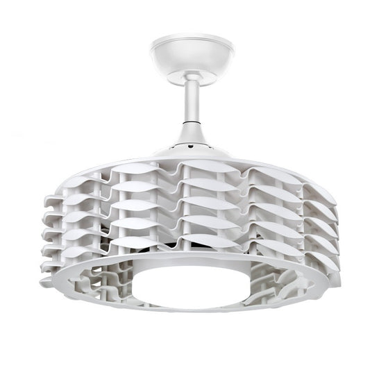 Ventilador DC Alum de Techo con Luz LED 24W 2410 lm CCT Blanco CristalRecord - vista principal | CristalRecord