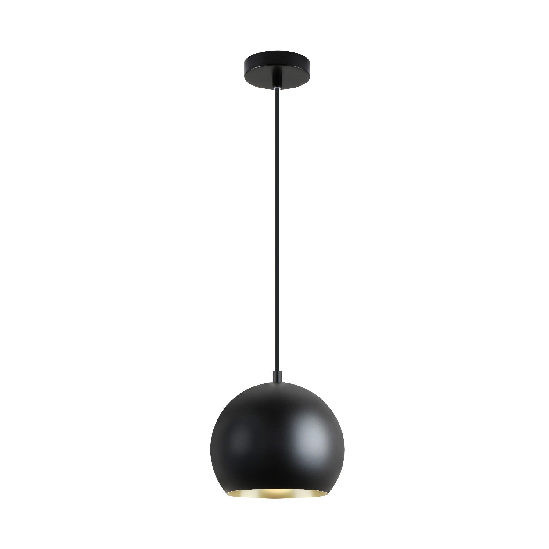 Lámpara Colgante Olena 1 Luz Negro/Oro Regulable - Schuller - 13688 - Vista 4