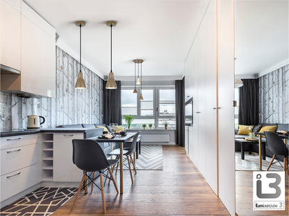 Lámpara Regulable Afra 1 Luz Marrón - Schuller - 13209 - Vista 2