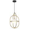Colgante oro mate opal Astro ALEMAR con tulipa central - Vista principal