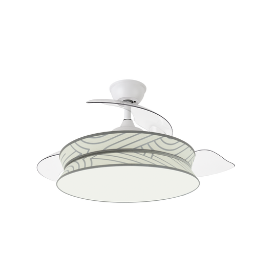 Ventilador de Techo Decor Blanco-Plata / Blanco – vista principal · Ref. 264390101
