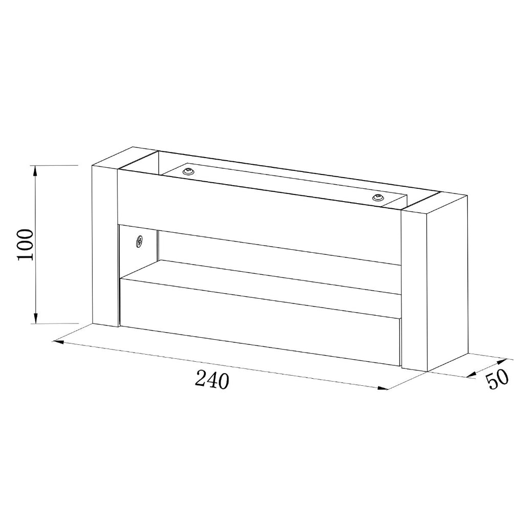 Aplique exterior Longo en fachada exterior moderna