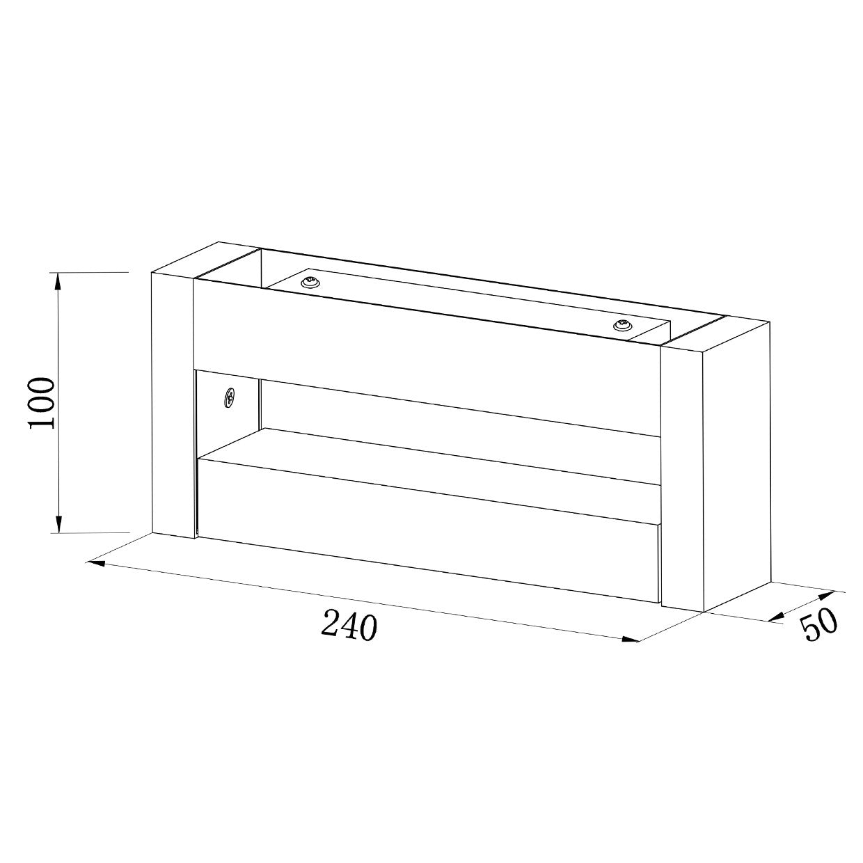 Aplique exterior Longo en fachada exterior moderna