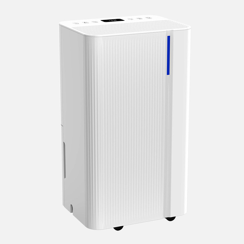 Deshumidificador blanco moderno ideal para combatir la humedad en el hogar