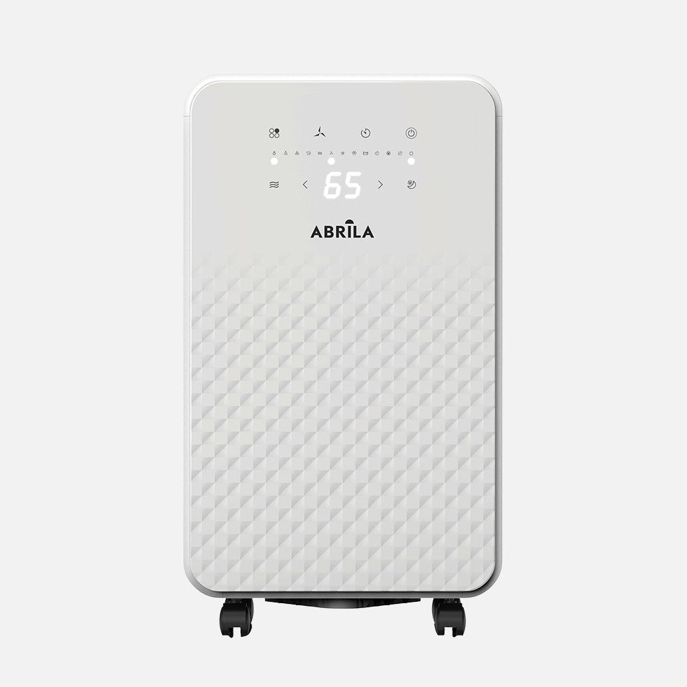 Deshumidificador Doris fabricado en metal blanco y ABS blanco