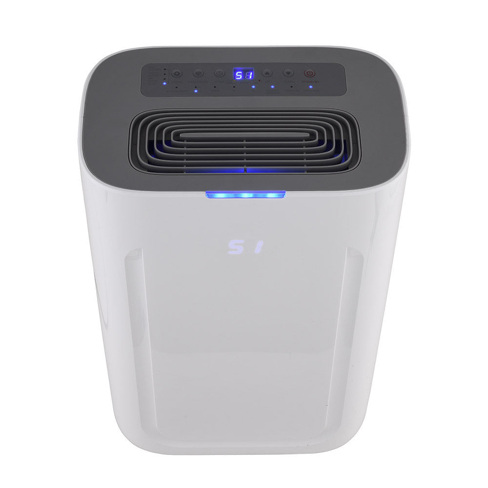 Deshumidificador con temporizador y panel de control táctil