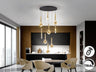 Lámpara Colgante 9 Luces Essenza Negro-Dorado - Schuller - 347181 - Vista 2
