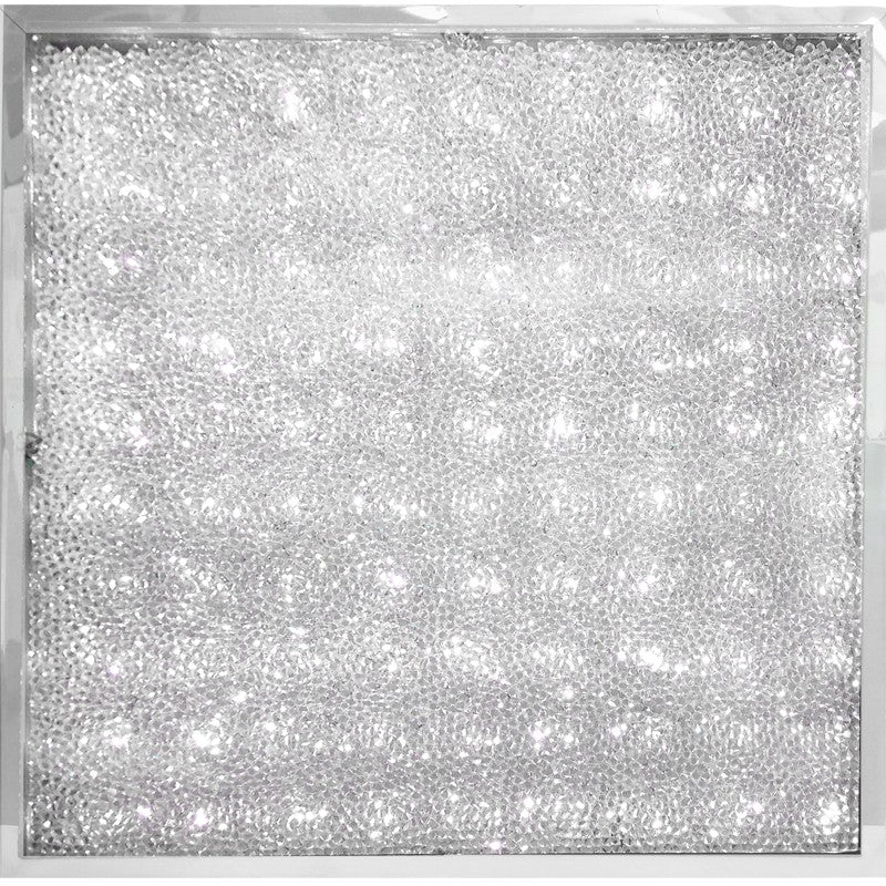 Plafón Diamante fabricado en Aluminio color Blanco