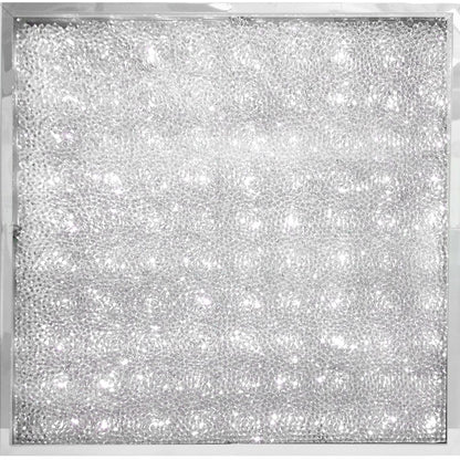 Plafón Diamante fabricado en Aluminio color Blanco