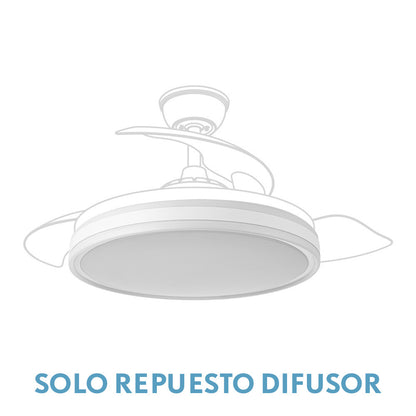 Difusor Ventilador Bayomo Grande Fabrilamp / Abrila 99.DIF-BAYOMO-BLA