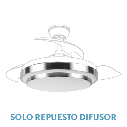 Difusor Ventilador Ibe Niquel Fabrilamp / Abrila 99.DIF-IBE-NIQUEL