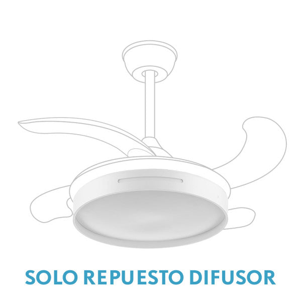 Difusor Ventilador Mbatis Blanco de Fabrilamp. Repuesto original para mayor eficiencia.