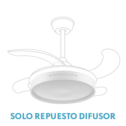 Difusor Ventilador Mbatis Blanco Fabrilamp / Abrila 99.DIF-MBATIS-BLAN