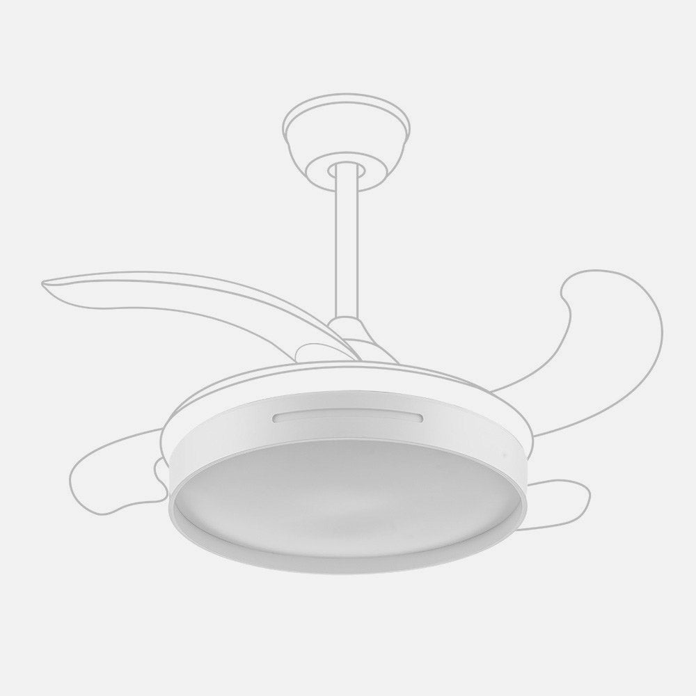 Difusor ventilador fabricado en policarbonato color blanco