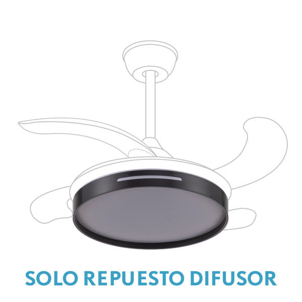 Difusor Ventilador Mbatis Negro de Fabrilamp - Repuesto original para un funcionamiento óptimo. Compra en luzguru.com