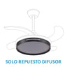 Difusor Ventilador Mbatis Negro Fabrilamp / Abrila 99.DIF-MBATIS-NEGR