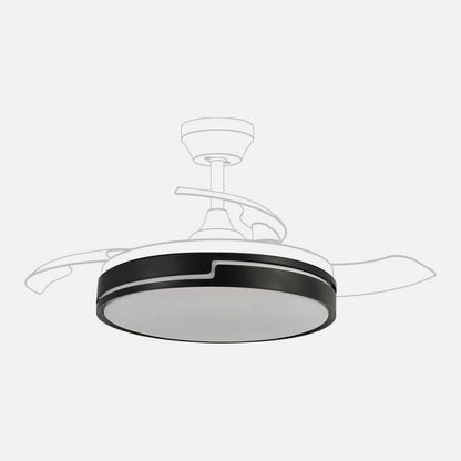 Difusor ventilador fabricado en Policarbonato color Negro para ventilador Olimpia