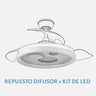 Difusor + Kit Led Ventilador Turia Fabrilamp / Abrila 99.DIF-TURIA