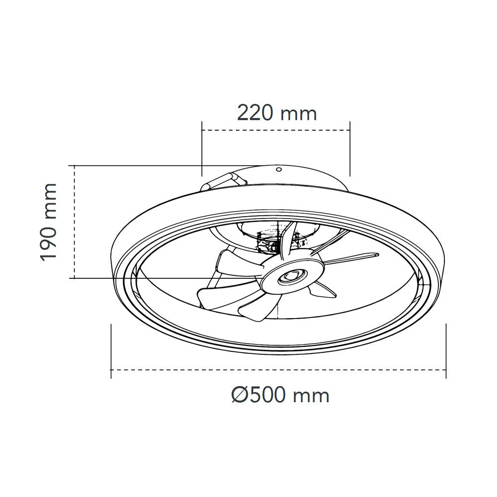 Ventilador de techo moderno ideal para dormitorios