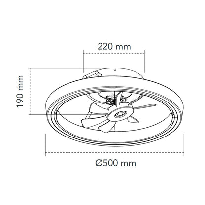 Ventilador de techo moderno ideal para dormitorios