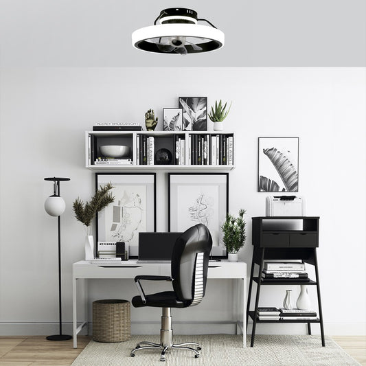 Ventilador Plafón Dinirot 50 cm LED 50W 4800 lm CCT Negro CristalRecord - imagen 2 | CristalRecord