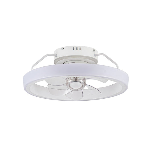 Ventilador de Techo Plafón LED Dinirot Blanco 50W CristalRecord - vista principal | CristalRecord