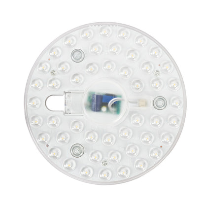 Disco LED fabricado en Metal color Blanco, luz cálida para el hogar