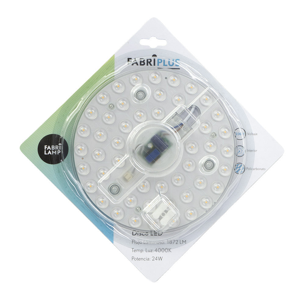 Disco LED 24W Fabrilamp / Abrila, reemplazo para downlight, referencia 166582412