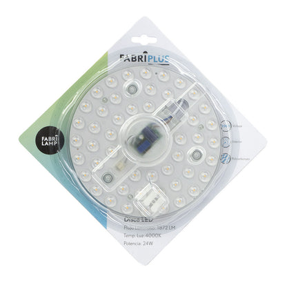Disco LED 24W Fabrilamp / Abrila, reemplazo para downlight, referencia 166582412