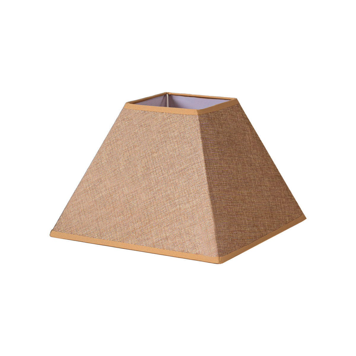 Pantalla Piramidal Divos 45 cm Saco Yute Marrón Fabrilamp - vista principal | Fabrilamp / Abrila · Ref. 176544502